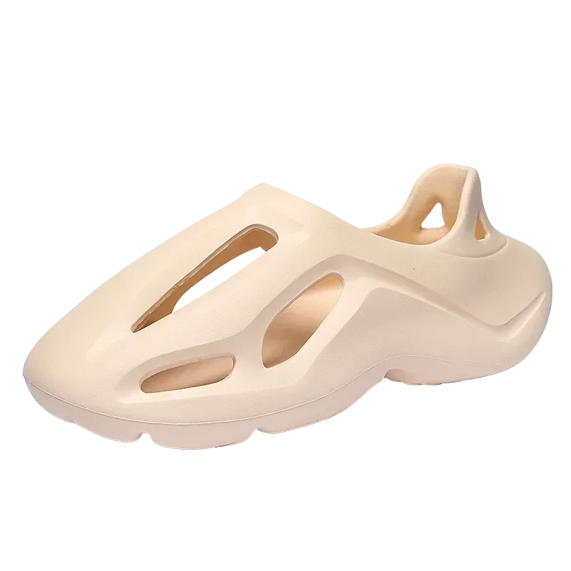 Men's Slippers Summer Soft EVA Beach Hole Shoes Outdoor Women's Slide Non-slip Personalized Hollow Shoes 36-47 GlowCart