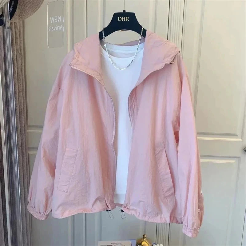 Women Jacket Waterproof Windbreaker Jackets Female Hooded GlowCart