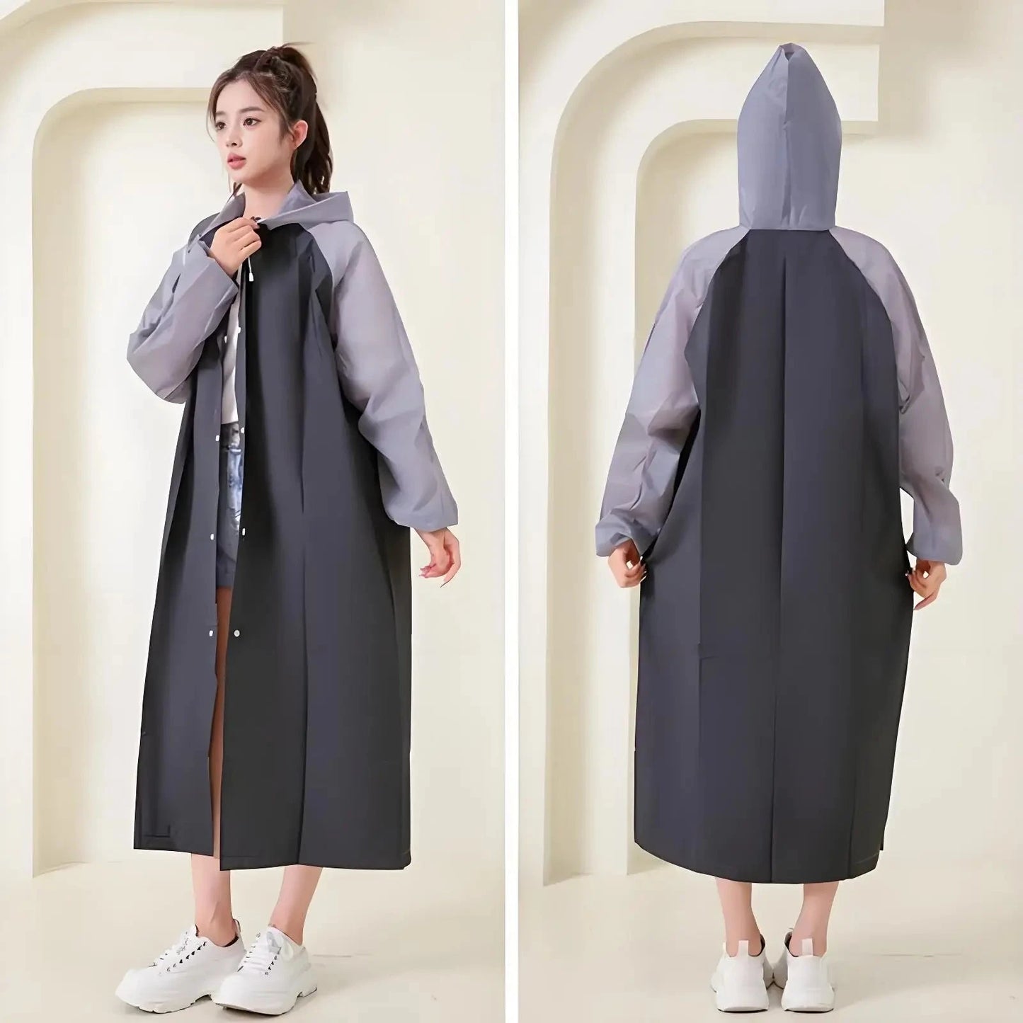 Waterproof Raincoat Outdoor Hiking Portable Adult Poncho GlowCart