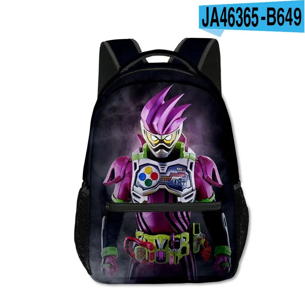 Cartoon Popular Funny Kamen Rider student Bookbag Notebook GlowCart