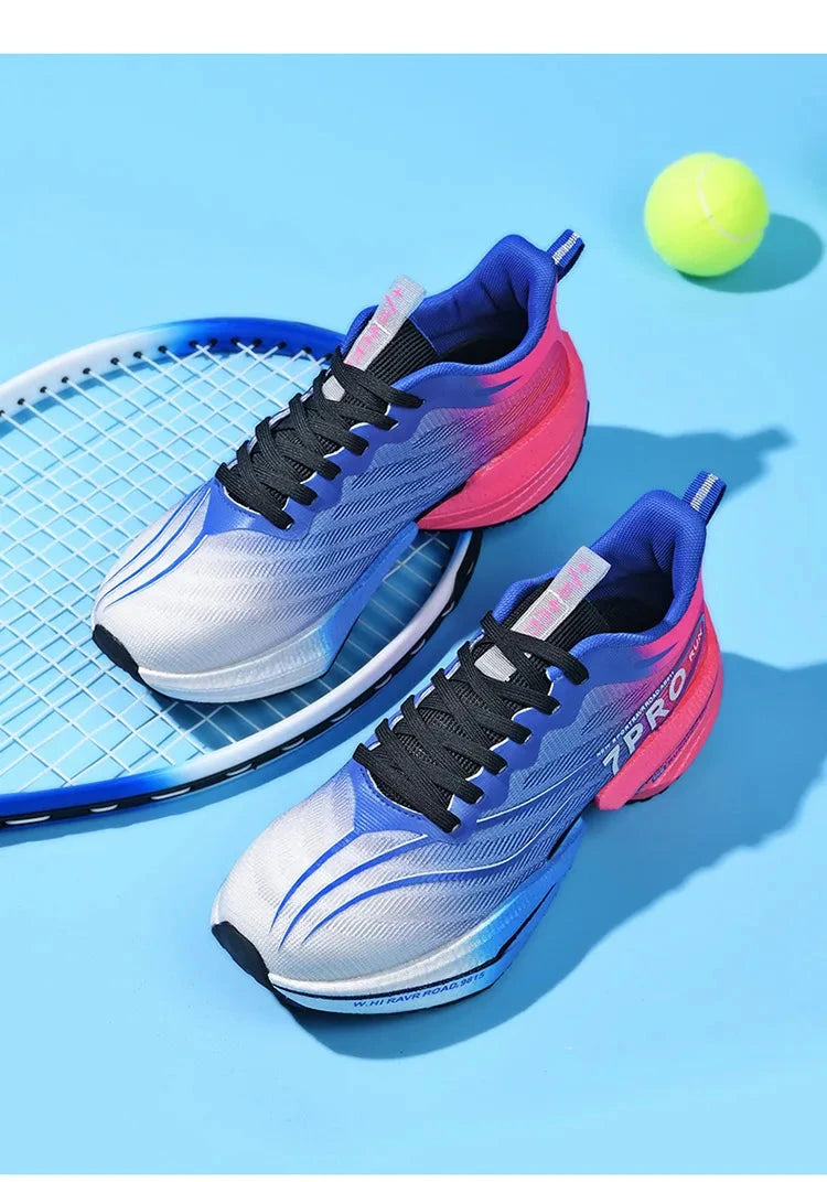 New Men's Carbon Plate Sneakers Outdoor Soft Sole Mesh GlowCart