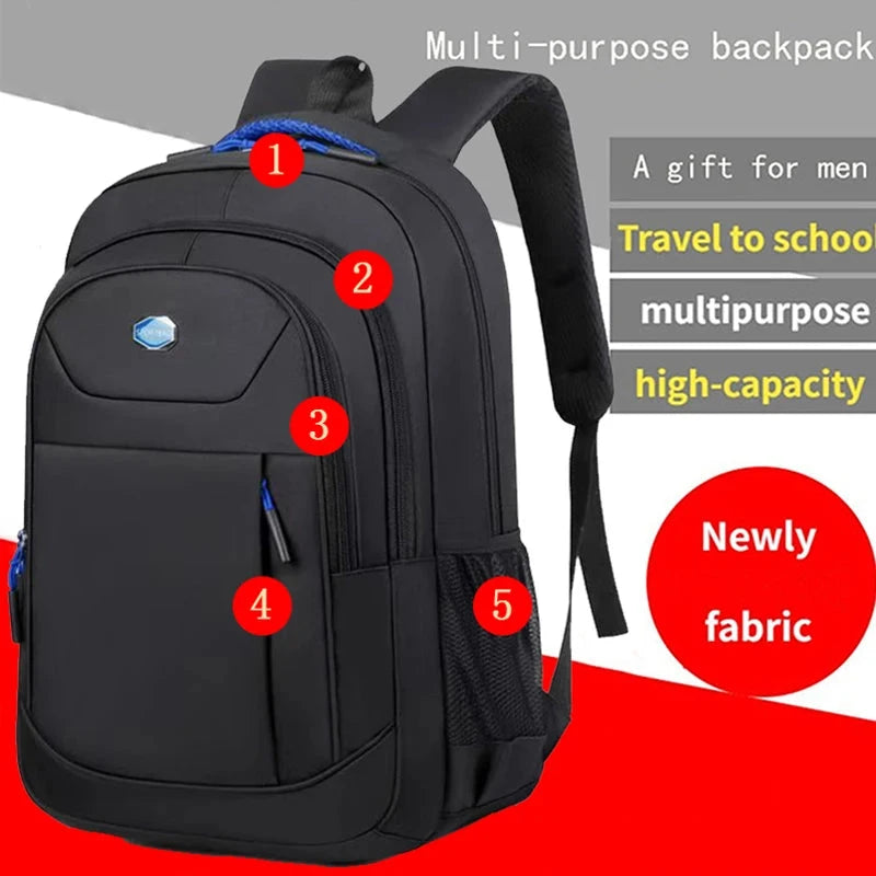 Men's and Women's Double-Shoulder Backpack - Solid Color - GlowCart
