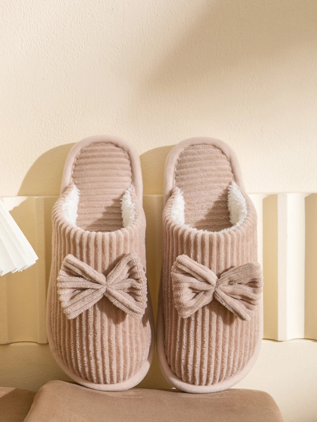 Fashion Women's Bow Slippers Fall/Winter Indoor Bedroom