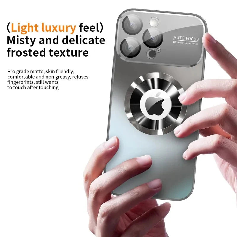 New Titanium Metallic Luxury Matte Case For iPhone 16 15 14 GlowCart