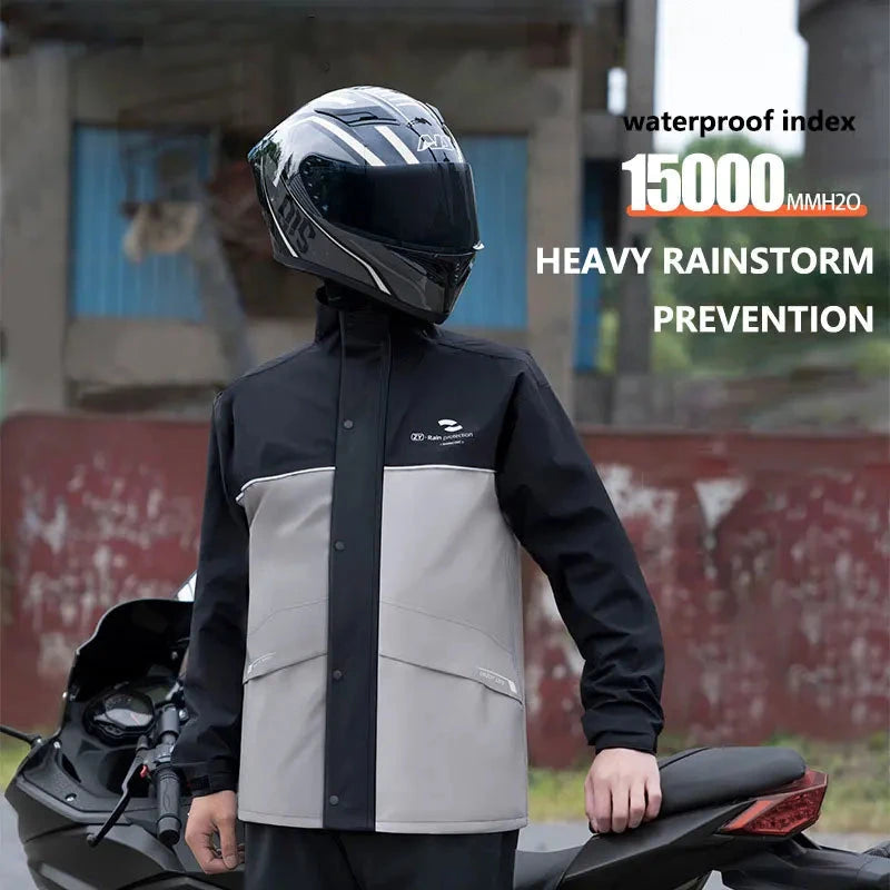 Motorcycle Raincoat Suit Rainstorm Prevention Jacket Pants GlowCart