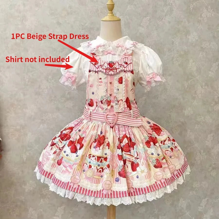 MAGOGO Victorian Sweet Lolita Jsk Dress Cute Striped GlowCart