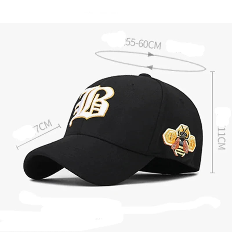 Embroidery Fitted Full Stretch Closed Letters Flexible Cap GlowCart