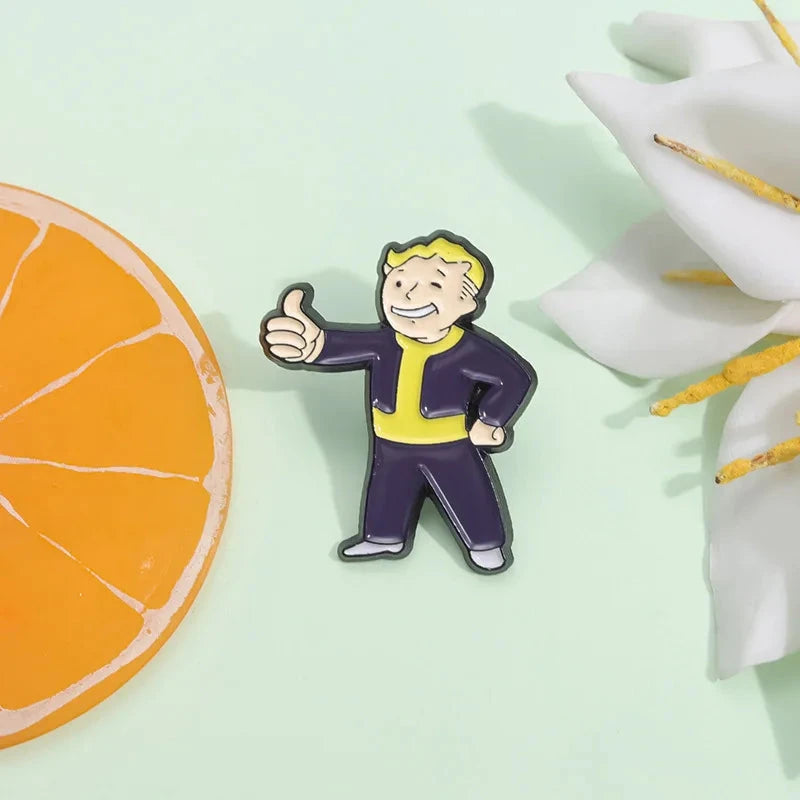 Personalized Creative Alloy Enamel Pin Fun Game Metal Badge GlowCart