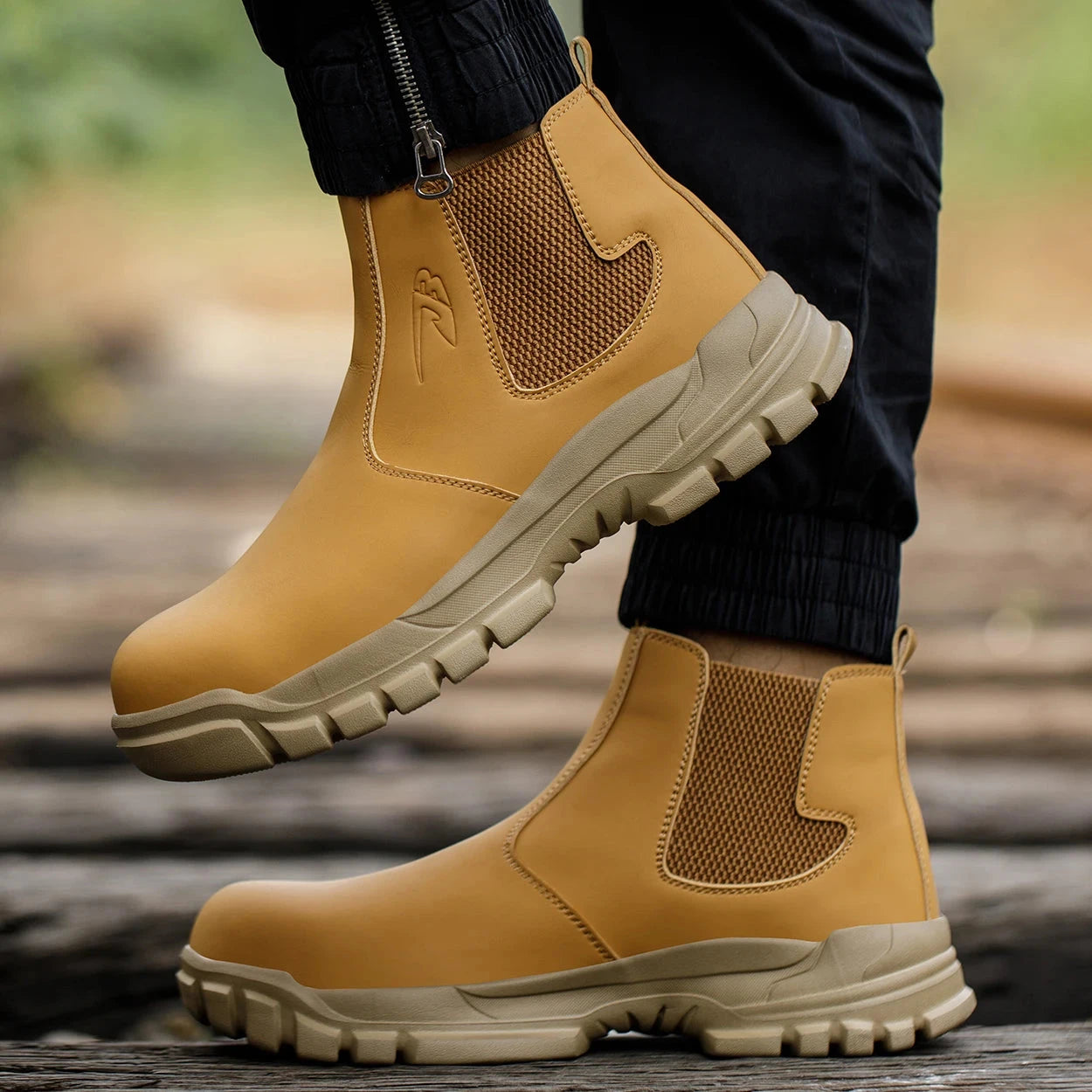 Waterproof Men's Safety Work Boots Steel Toe Shoes Anti GlowCart