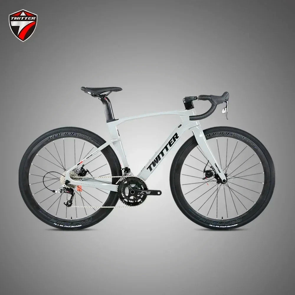 2025TWITTER GRAVEL V3 GEX-13Speed Electronically Shifting T900 Carbon Fiber Road Bike Hydraulic Disc Brakes велосипеды bicicleta GlowCart
