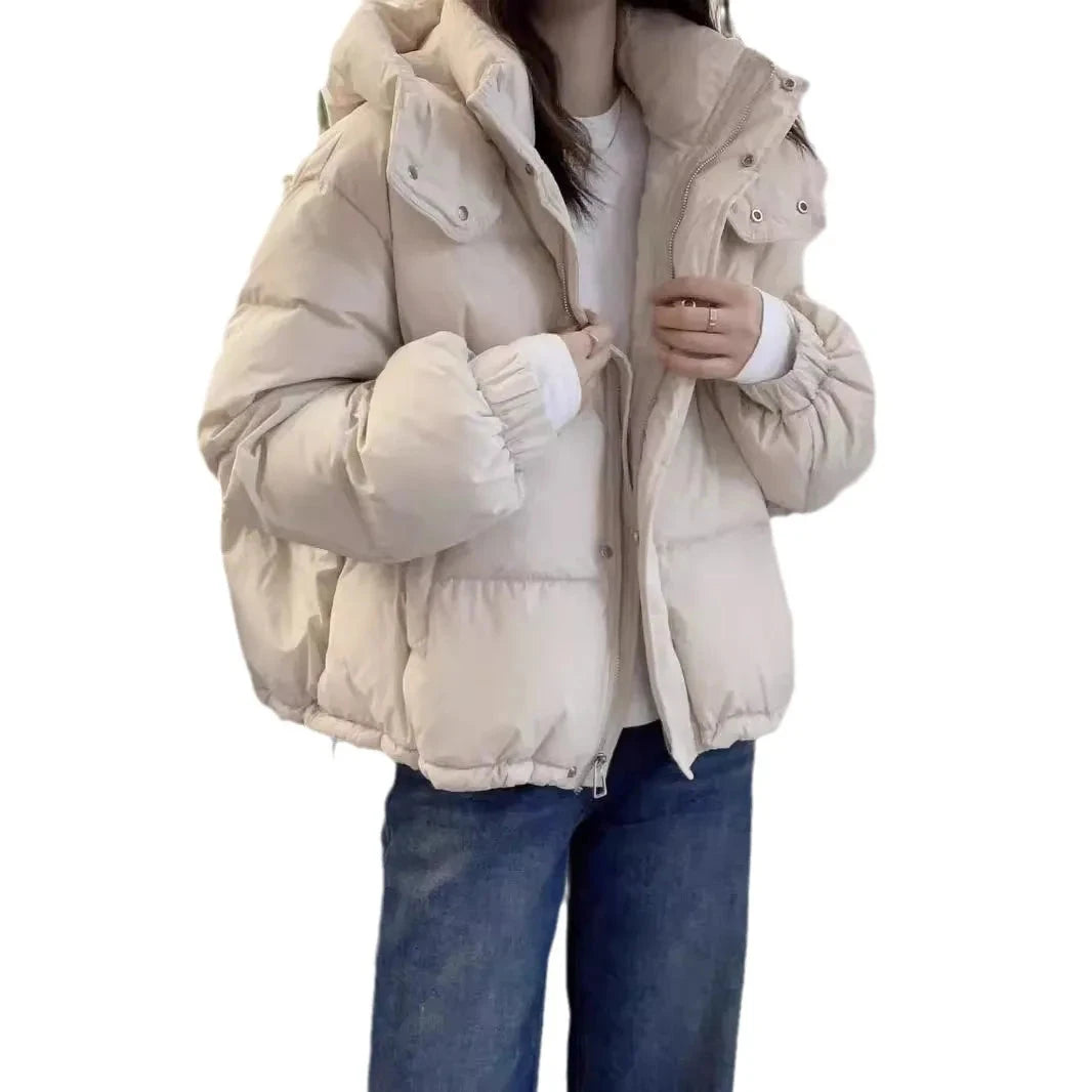 Down Cotton Coat for Women in Autumn and Winter Short 2025 GlowCart