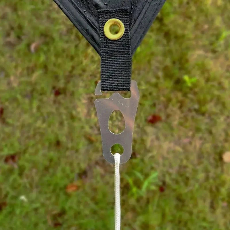 Adjustable Camping Tent Cord Rope Buckle Stainless Steel GlowCart