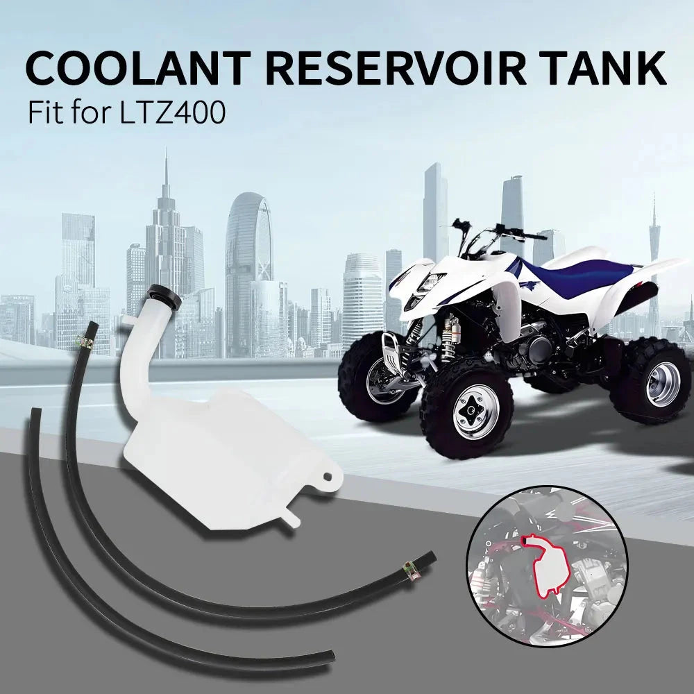 Radiator Tank Water Tank Coolant Bottle Overflow Reservoir Tank Motorcycles Parts For Suzuki LTZ 400 LTZ400 ATV GlowCart