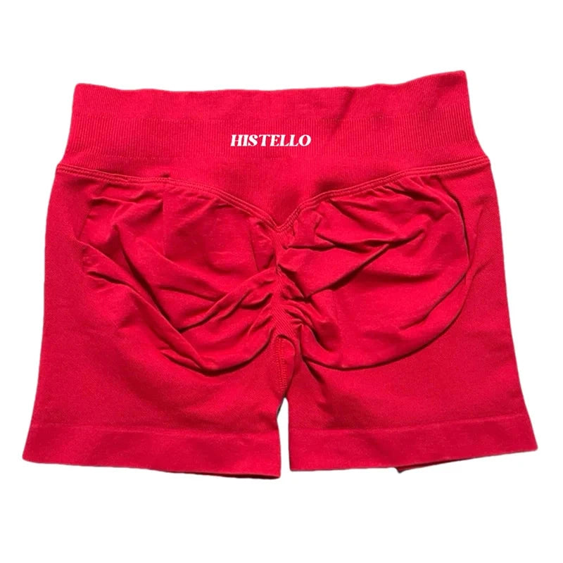 HISTELLO Impact Shorts Df Substitute High Waist Women Yoga Workout Short Seamless Leggings Stretch Fitness Running Gym Shorts GlowCart