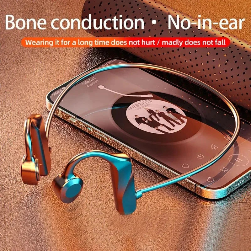 K69 Bone Conduction Earphones Bluetooth Hifi Music GlowCart
