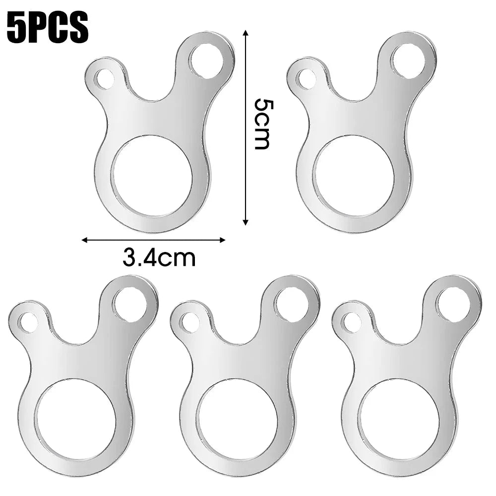 5/10pcs Tent Wind Rope Buckle 3 Hole Outdoor Camping GlowCart