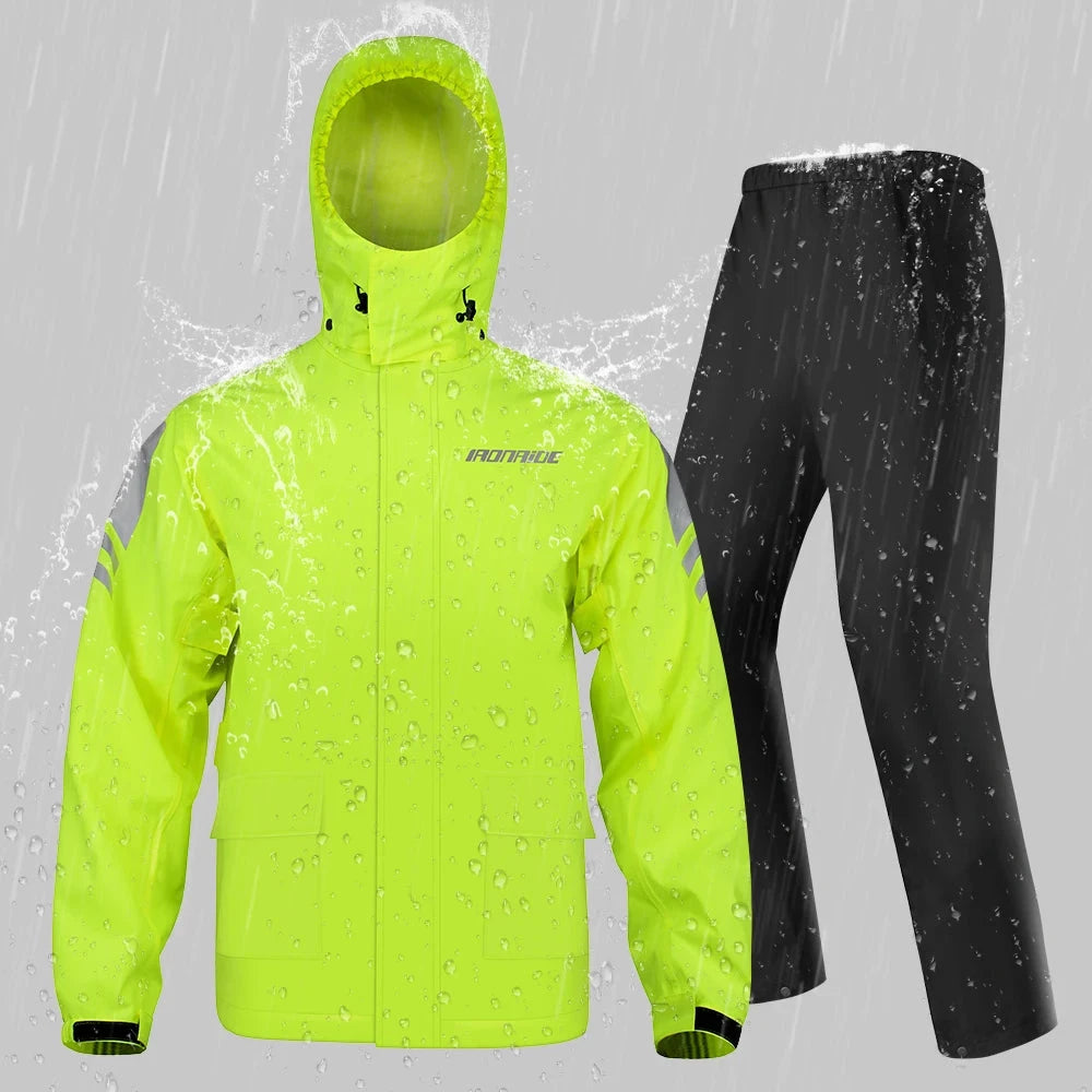 Motorcycle Raincoat Waterproof 100% Motorcycle Rider GlowCart
