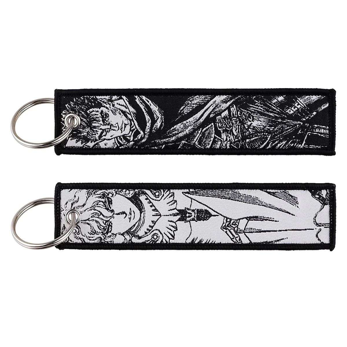 Classic Anime Cool Embroidery Key Fobs Key Tag Motorcycles GlowCart