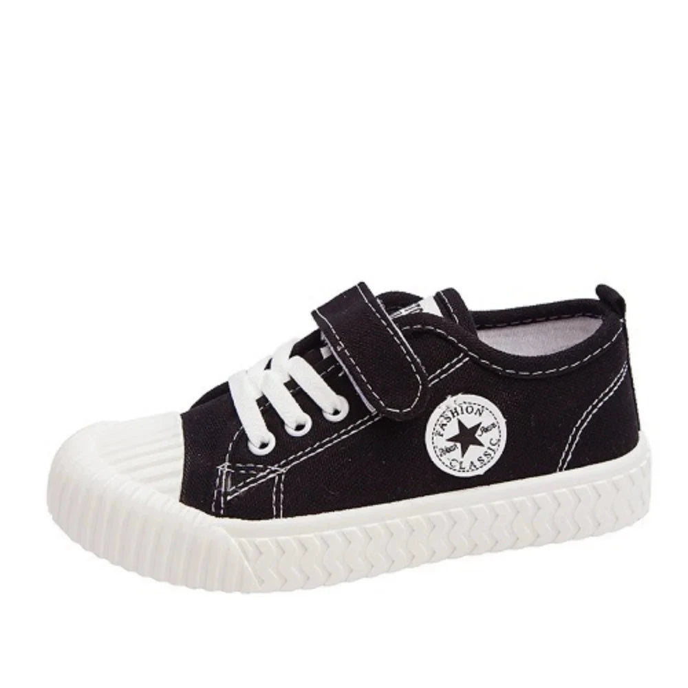 Children's Canvas Shoes Soft Sole Comfortable Cookie Shoes Boys and Girls Breathable Non-slip Leisure Sports Canvas Shoes GlowCart