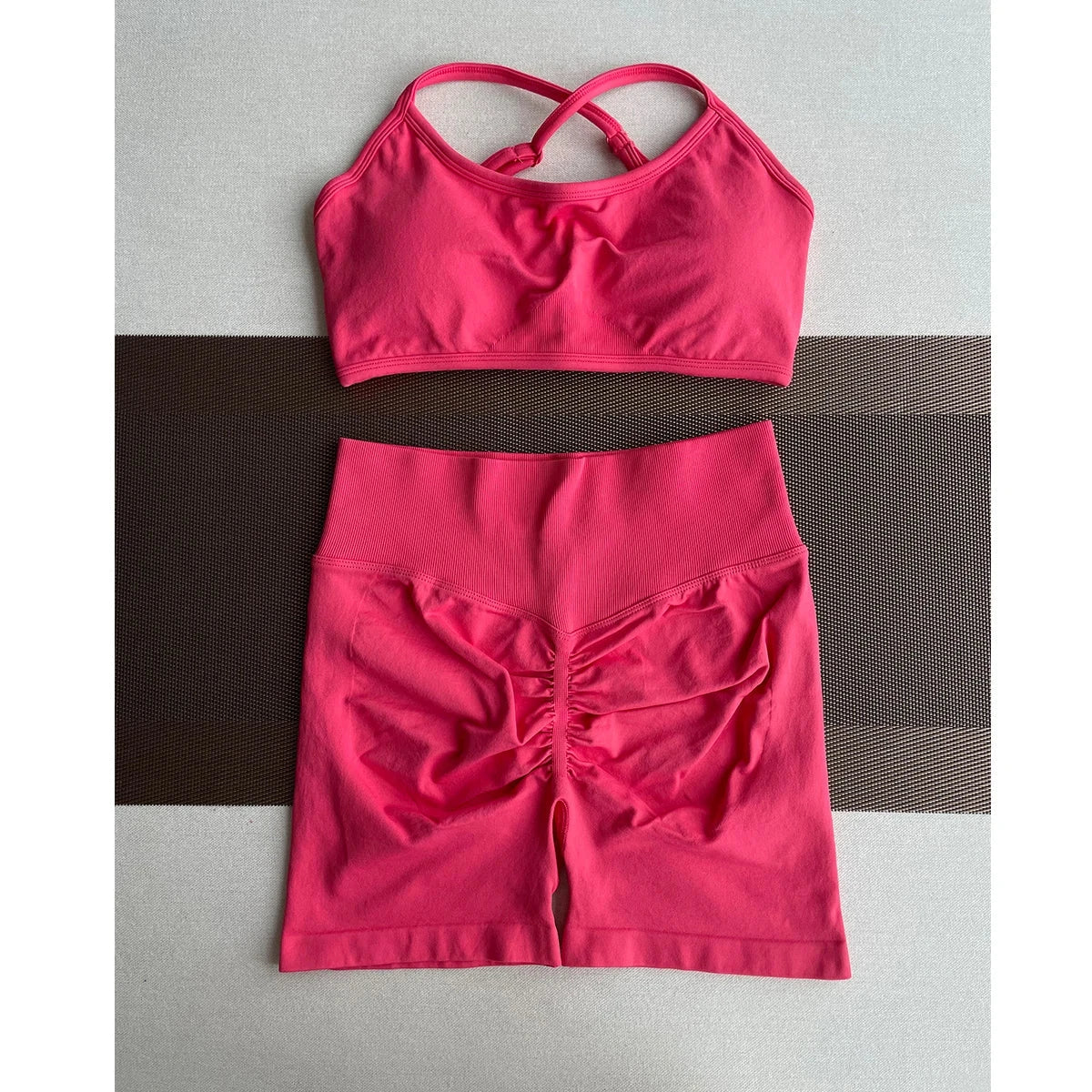 TKITK Shorts Pro Solid Seamless Half Pants Women Soft  Fitness Outfits Yoga Pants Gym Running Bike Wear GlowCart