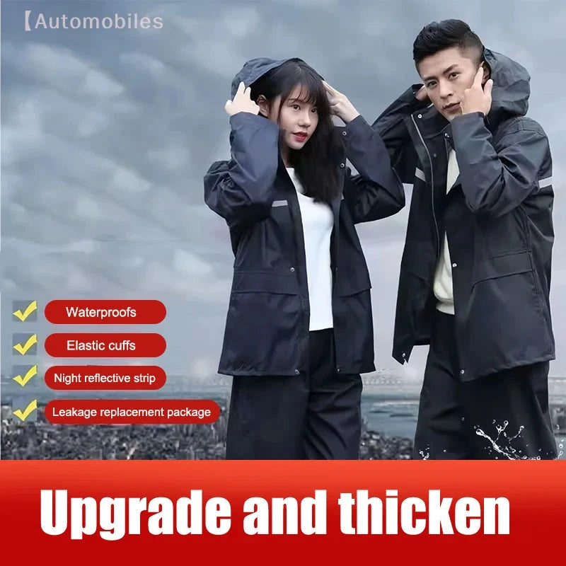 Men's and Women's Outdoor Motorcycle Riding Rain Suit - GlowCart