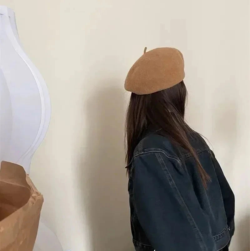 New Multi-color Wool Thick Berets Winter Autumn Artist GlowCart