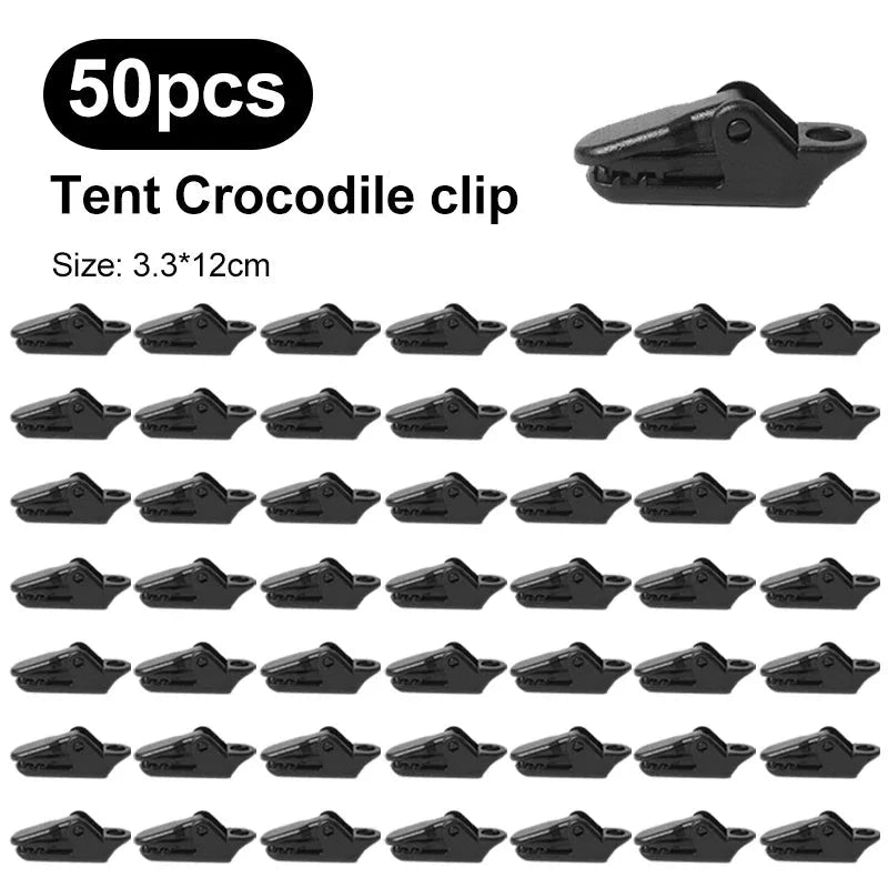 10 20 50pcs Heavy Duty Tent Clips for Outdoor Camping GlowCart