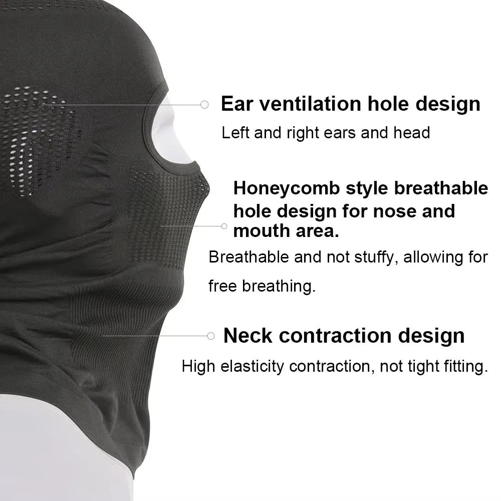 High Elasticity Breathable Balaclava Hat Cycling Full Face GlowCart