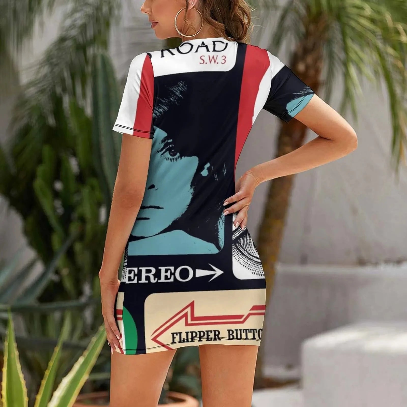 Swinging Sixties Three Short Sleeved Dress women's clothing GlowCart