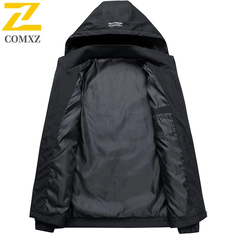 Autumn Men's Hooded Jackets high quality Casual Solid Color GlowCart