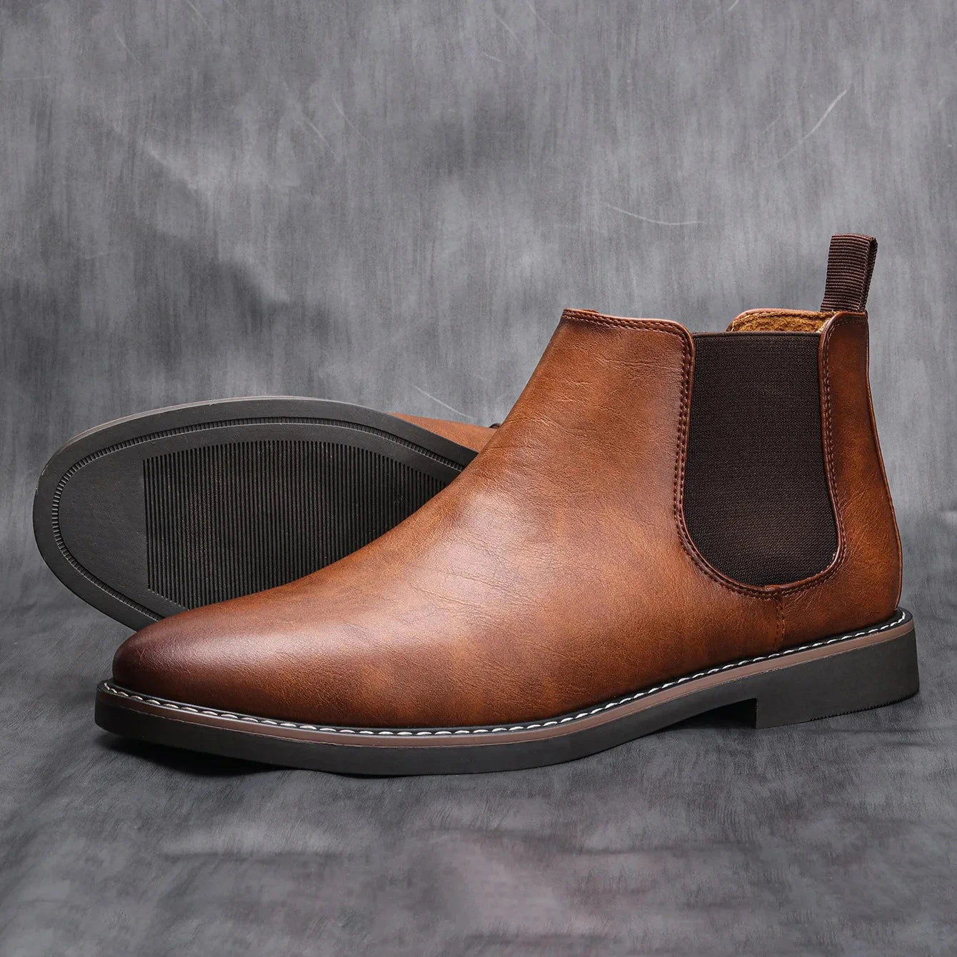 40~46 Men Chelsea Boots Brand Retro Comfortable Fashion Men GlowCart