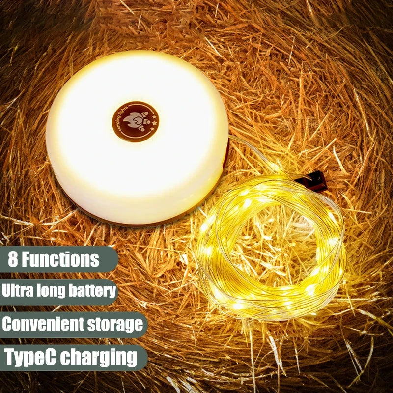 4in1 Camping Lamp Strip LED Atmosphere 10M Length Waterproof GlowCart