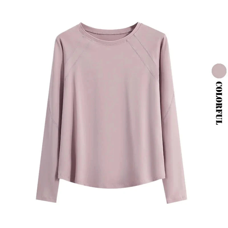 DRUR Women Long Sleeve Yoga Shirt Quick Dry Breathable GlowCart