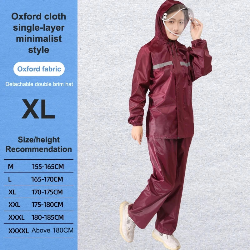 Men's and Women's Outdoor Motorcycle Riding Rain Suit - GlowCart