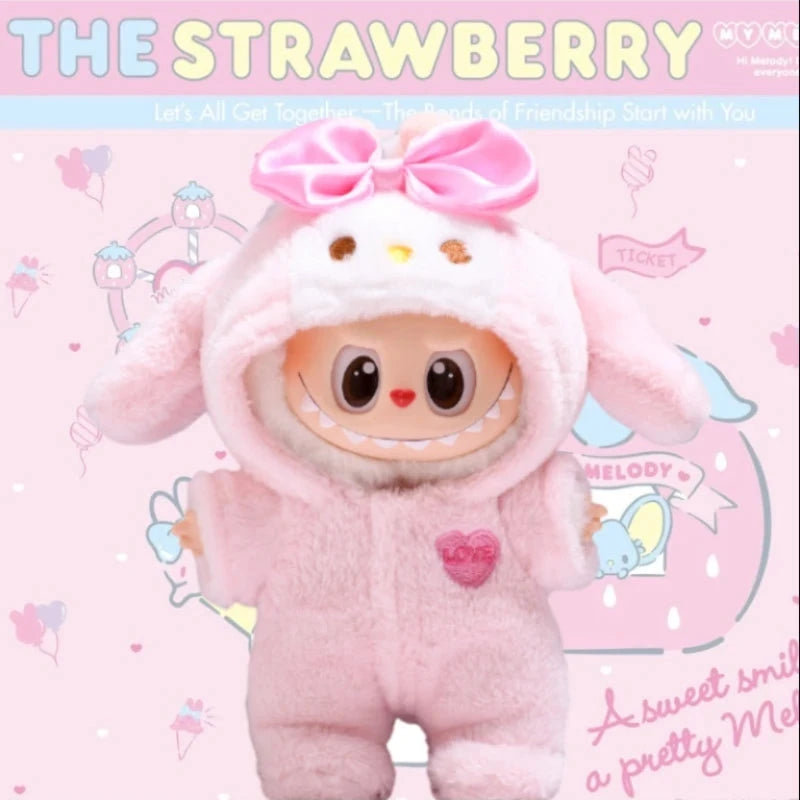 17cm  Doll Plush Dress Up Labubu Doll's Clothes Set Trendy GlowCart