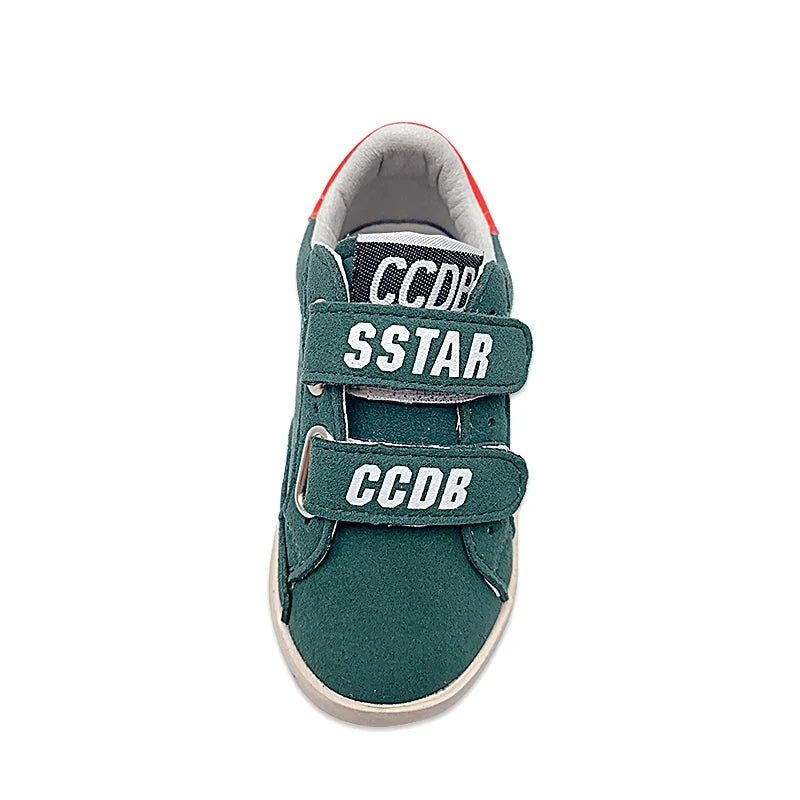 Indoor and Outdoor Unisex Kids Breathable Slip-On Casual Sneakers Spring Green Children's Walking Shoes CCDB Dirty Shoes GlowCart