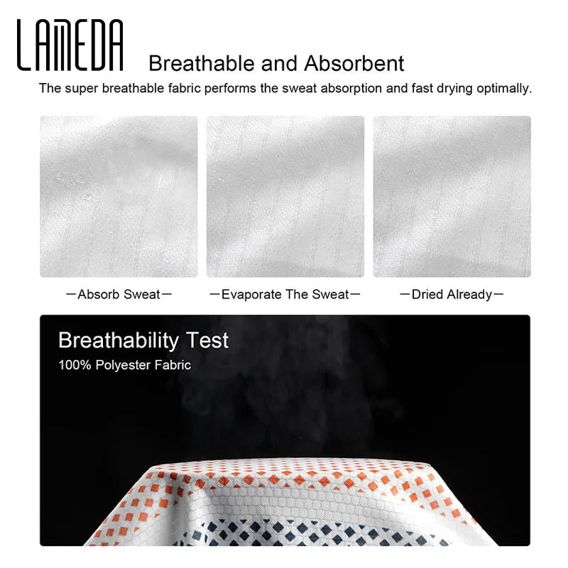 LAMEDA Bike Bicycle Jersey Men Summer Cycliny Short Sleeve for Men Biking Clothing Moisure Wicking MTB Top Shirts with 3 Pockets GlowCart