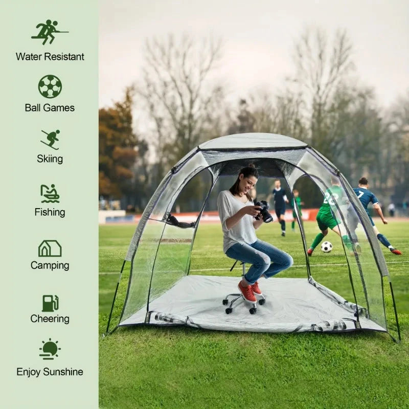 Sports Tent All Weather Clear Sport Shelter Waterproof and GlowCart