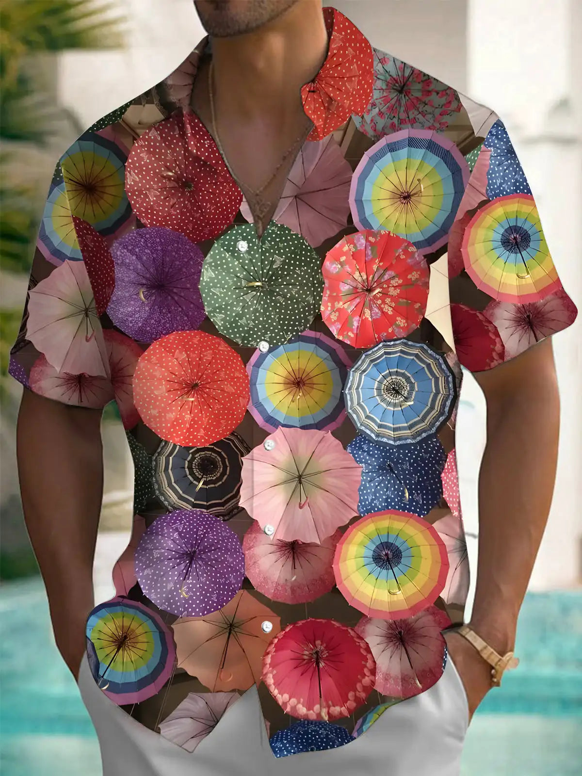 New Hawaii Spring/Summer Fashion Leisure Street Walk Tourist Beach Printed Full Open Short Sleeve Button Shirt, Quick Shipping GlowCart