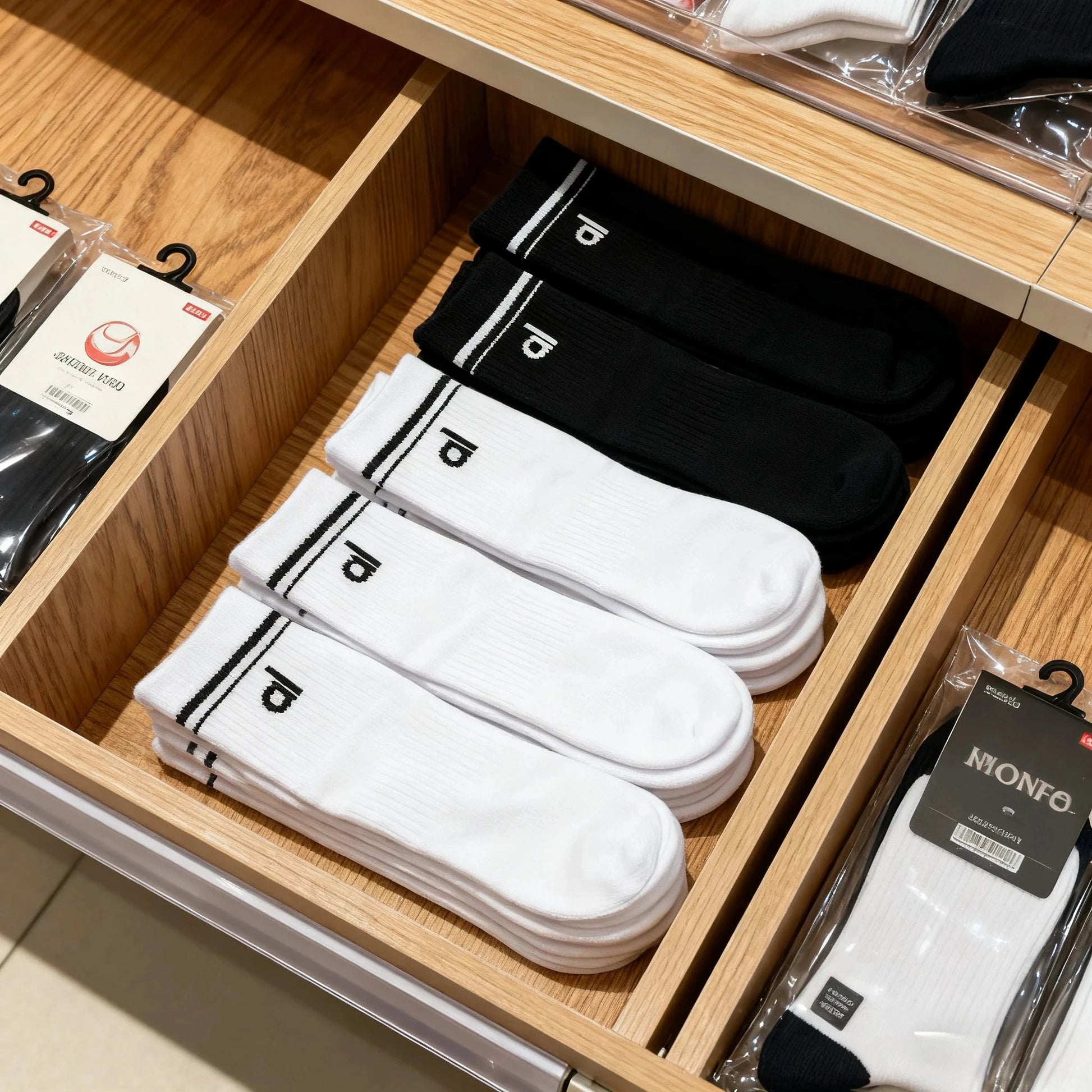 Knit Yoga Socks Women Four Seasons Retro Cotton Comfortable Colorful Middle Length Sports Fitness Long Socks for Yoga Pilates GlowCart