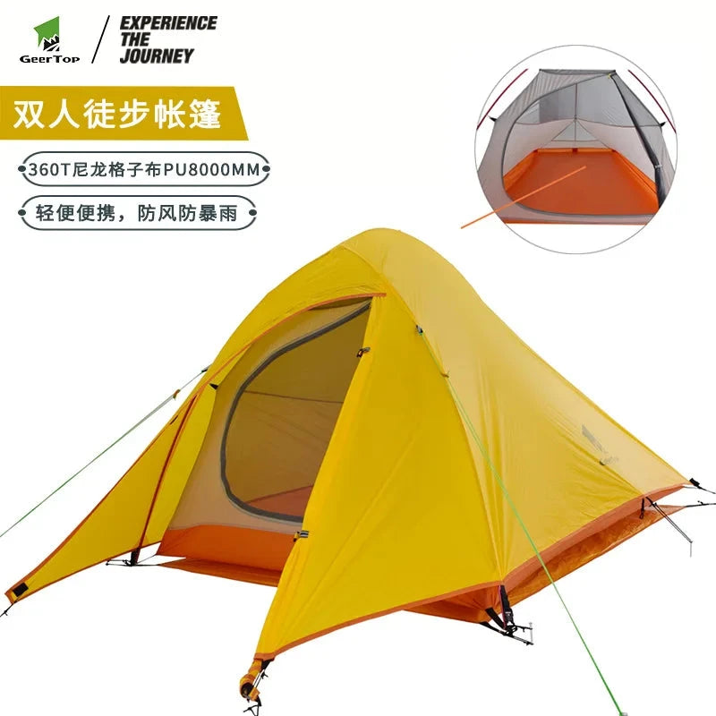 Ultralight Camping Tent Double Layer Waterproof Cloud UV GlowCart
