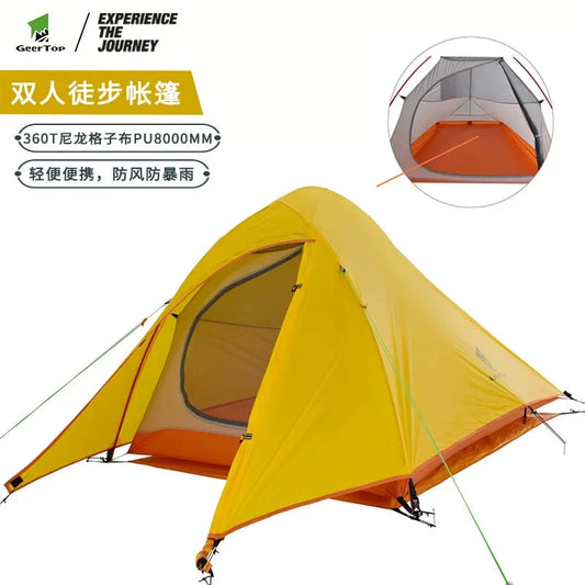 Ultralight Camping Tent Double Layer Waterproof Cloud UV GlowCart