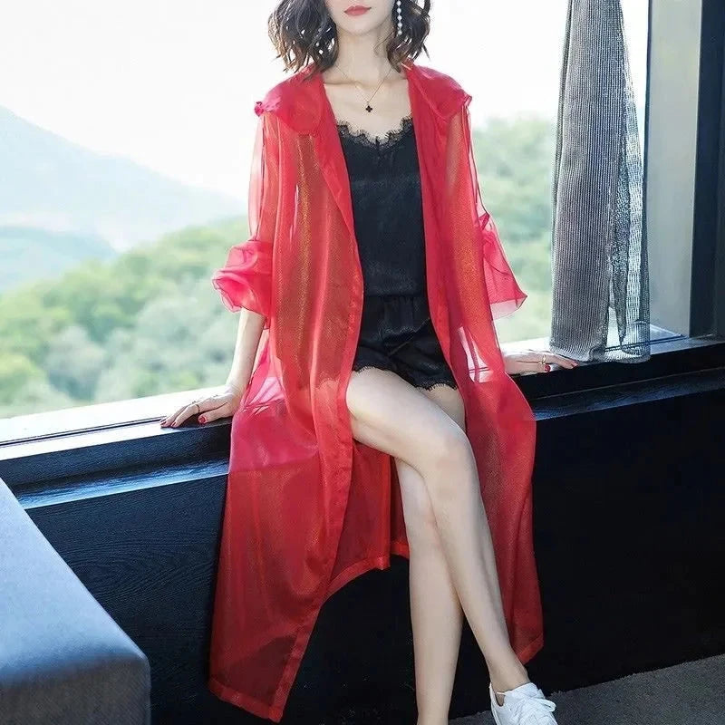 2025 New Sun Protection Clothing Thin Windbreaker Women's GlowCart