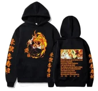 Harajuku Demon Slayer Plus Size Hoodie Kamado Nezuko Graphic GlowCart