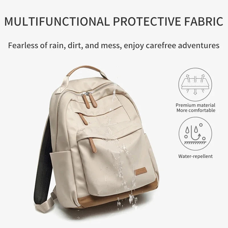 LEFF Women Backpack Chic Nylon Waterproof Large Capacity GlowCart