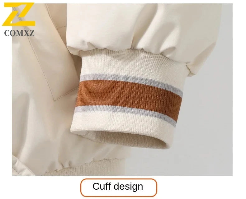 Men Down Cotton Jacket Autumn Winter New Fashion Color Block GlowCart