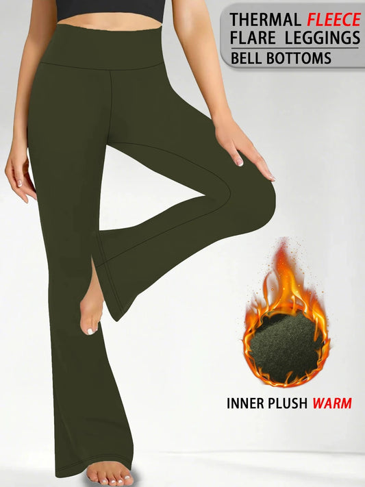 Women's Super Soft Flare Pants High Waisted Tummy Control GlowCart