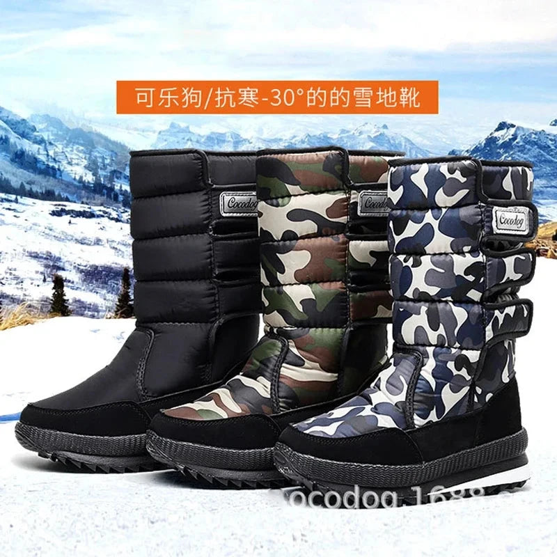 Winter Boots Thick Plush Waterproof Non-slip Boots Fashion GlowCart