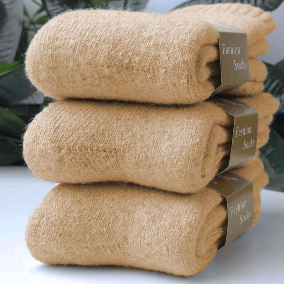 Ultra Thick Wool Socks for Men in Autumn and Winter Thickened with Fleece To Keep Warm and Cold Resistant Gift for Long Socks GlowCart