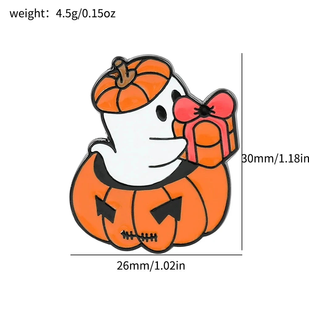 Metal Brooch Halloween Gift Badge Jewelry Wholesale Cap Pin GlowCart